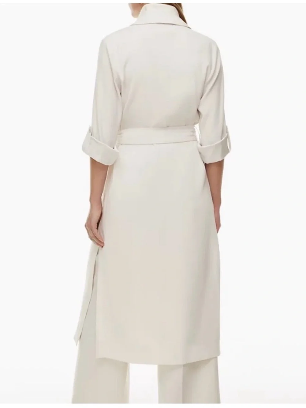 Babaton Kahlo Cream Lightweight Belted Jacket - Picture 2 of 7